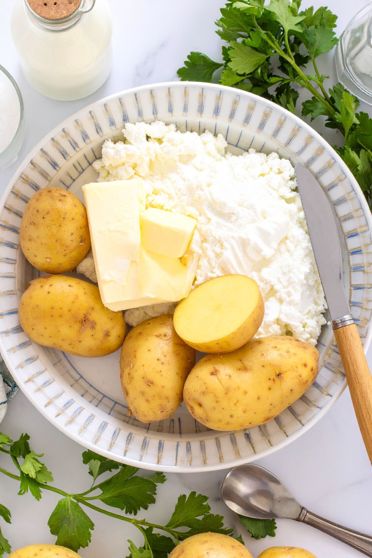 cottage-cheese-mashed-potatoe-2 Creamy Cottage Cheese Mashed Potatoes