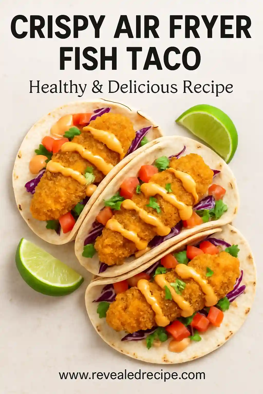 Crispy Air Fryer Fish Taco Recipe : Delicious, Healthy, And Easy To Make In Minutes! 18 Recipe card for air fryer fish tacos