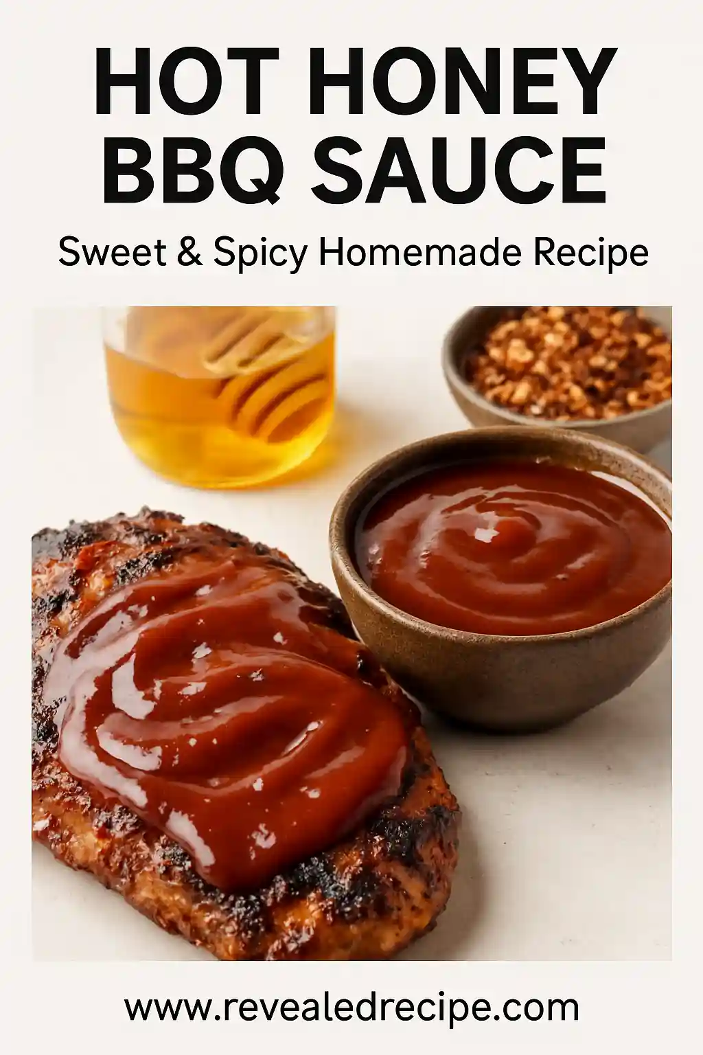 Thick homemade hot honey BBQ sauce Thick homemade hot honey BBQ sauce