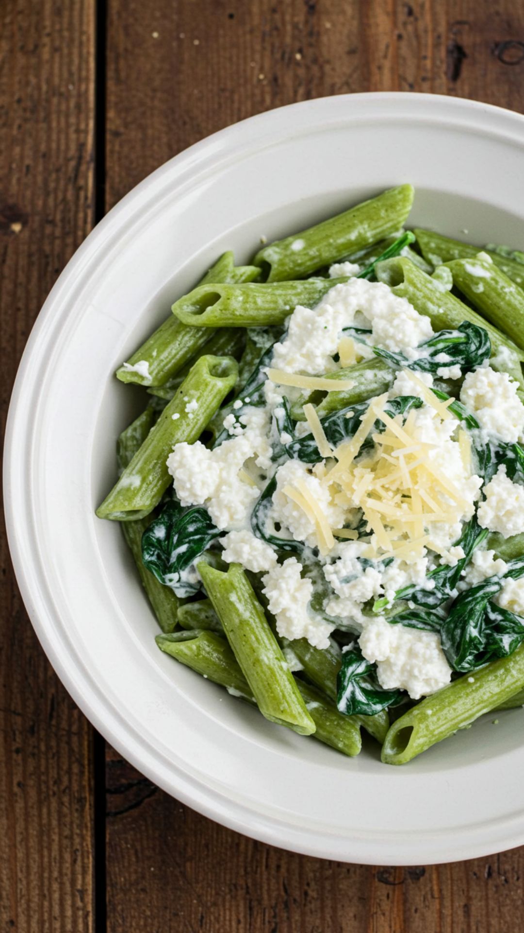 spinach-cottage-cheese-pasta-featured spinach cottage cheese pasta with creamy sauce