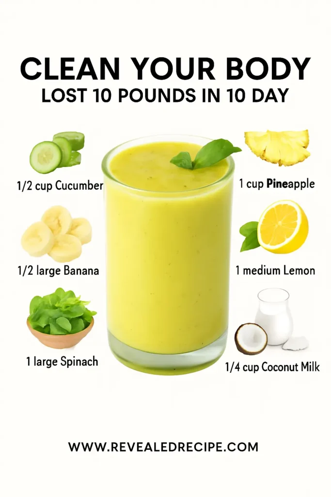 Natural Mounjaro Recipe : A Powerful Homemade Weight Loss Drink 21 detox drink