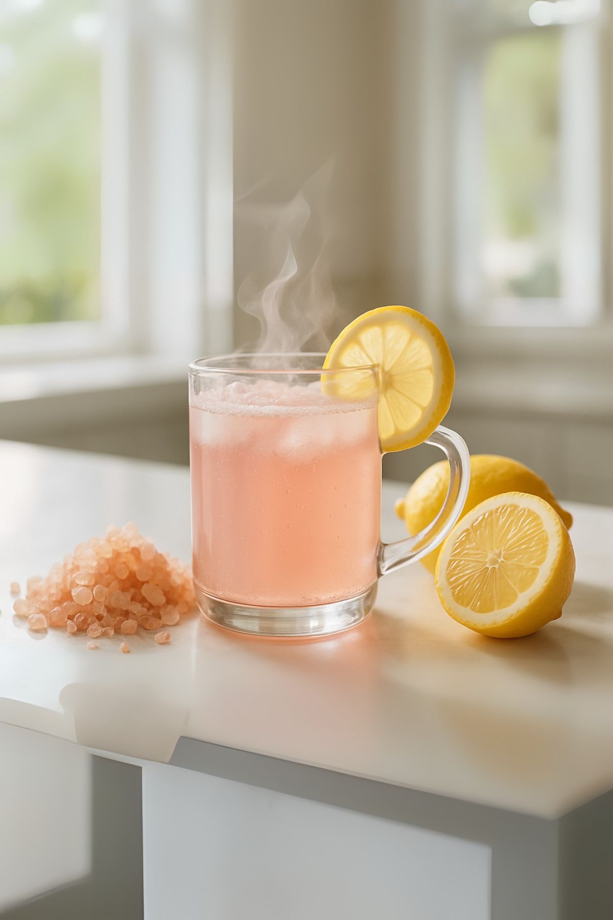 pink-salt-drink-in-glass-morning-routine1 Pink salt drink in a glass for morning hydration and weight loss