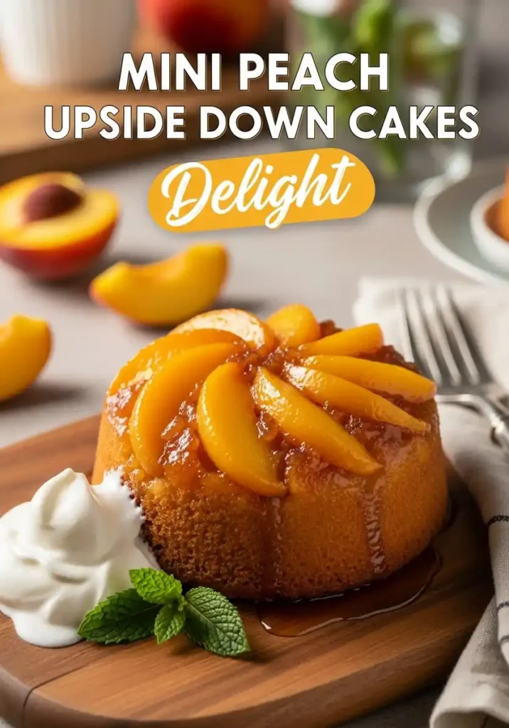 Mini Peach Upside Down Cakes Delight: A Taste of Summer in Every Bite 7 compressed image 1