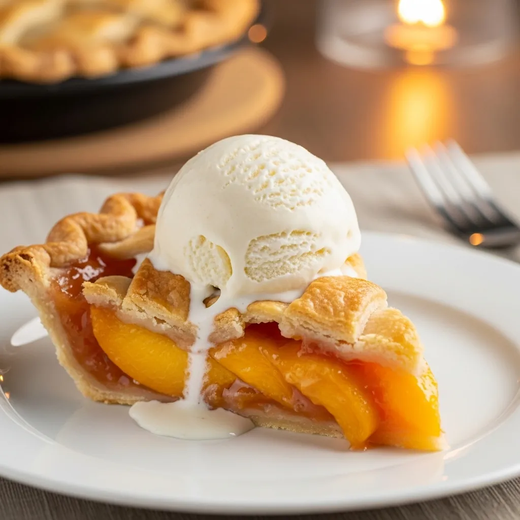 A Taste of Sunshine in Every Slice 20 in article peach pie slice