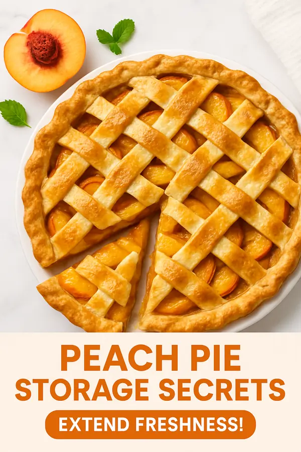 How Long Does Homemade Peach Pie Last? A Comprehensive Guide 8 pinterest pin 2