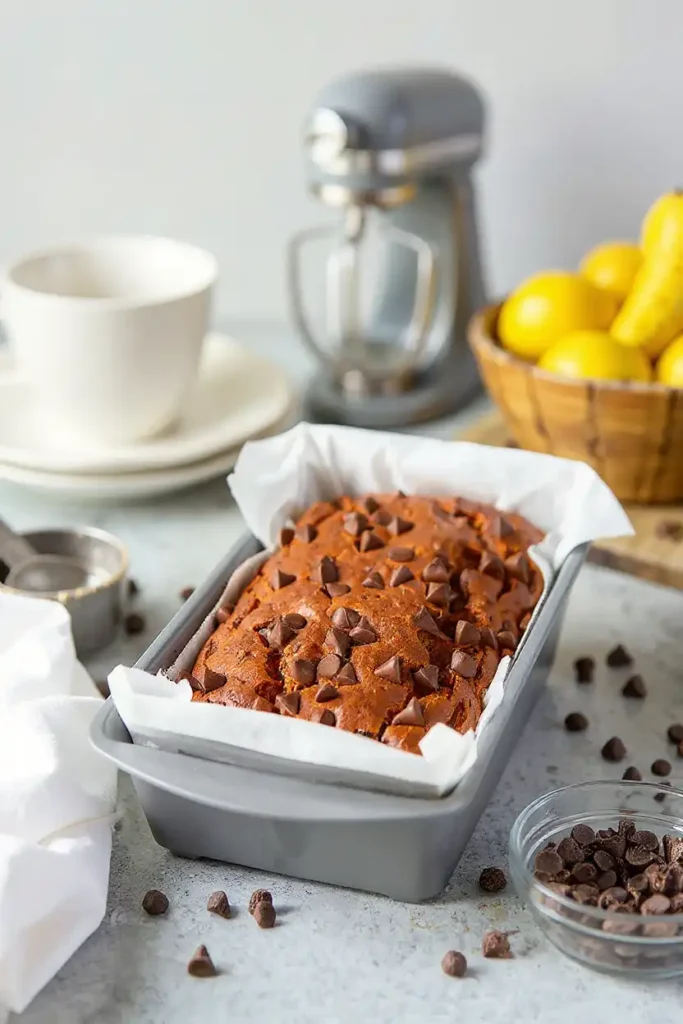 Banana Chocolate Chip Pumpkin Bread 18 pumpkin chocolate bread vertical new kitchen