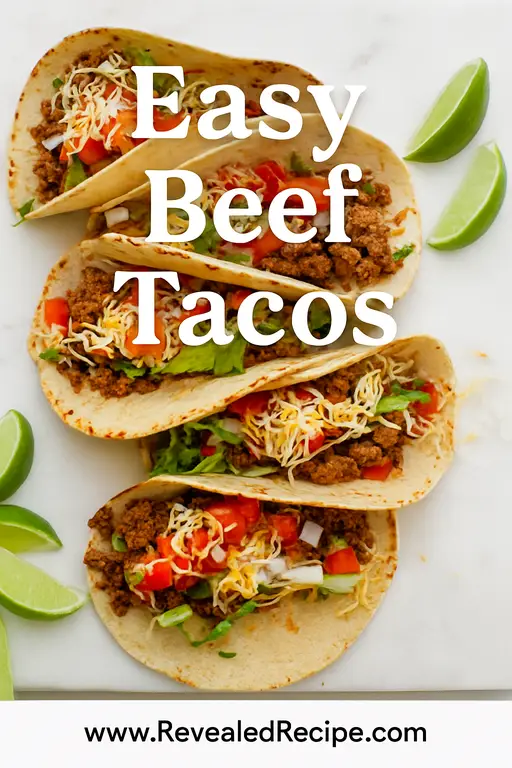 10 Easy Dinner Recipes for Busy Nights That Save Time 315 pinterest pin easy beef tacos