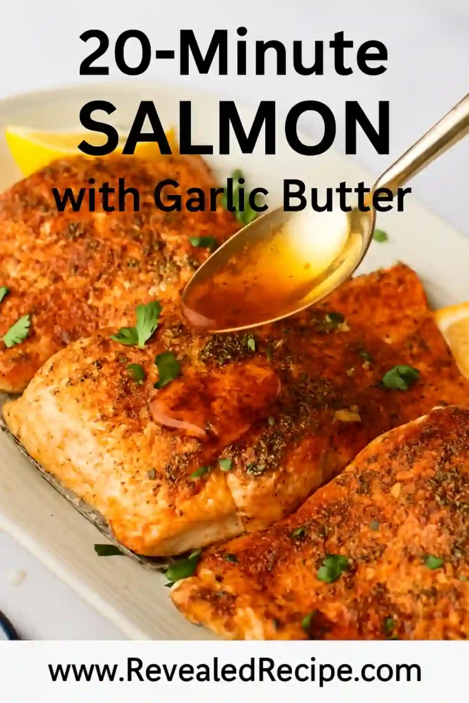 10 Easy Dinner Recipes for Busy Nights That Save Time 325 pinterest pin salmon garlic butter