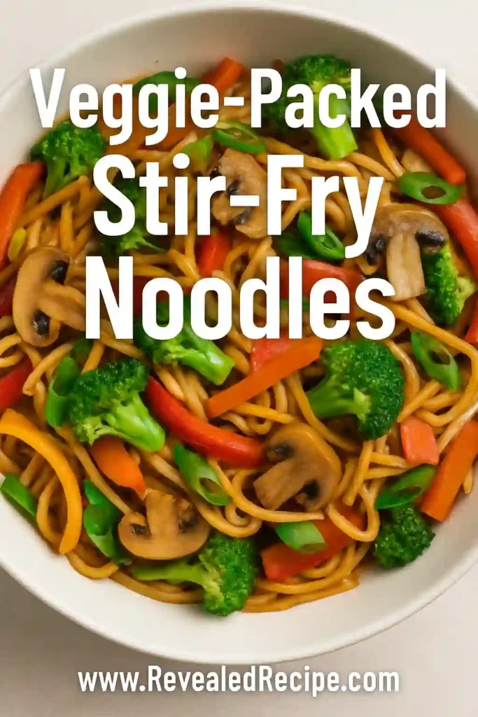 10 Easy Dinner Recipes for Busy Nights That Save Time 327 pinterest pin veggie packed stir fry noodles