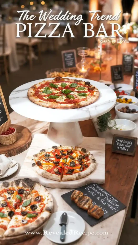 24 Fast Food Wedding Catering Ideas: Gourmet DIY Recipes & Cost-Effective Menu Planning 8 pizza bar trend