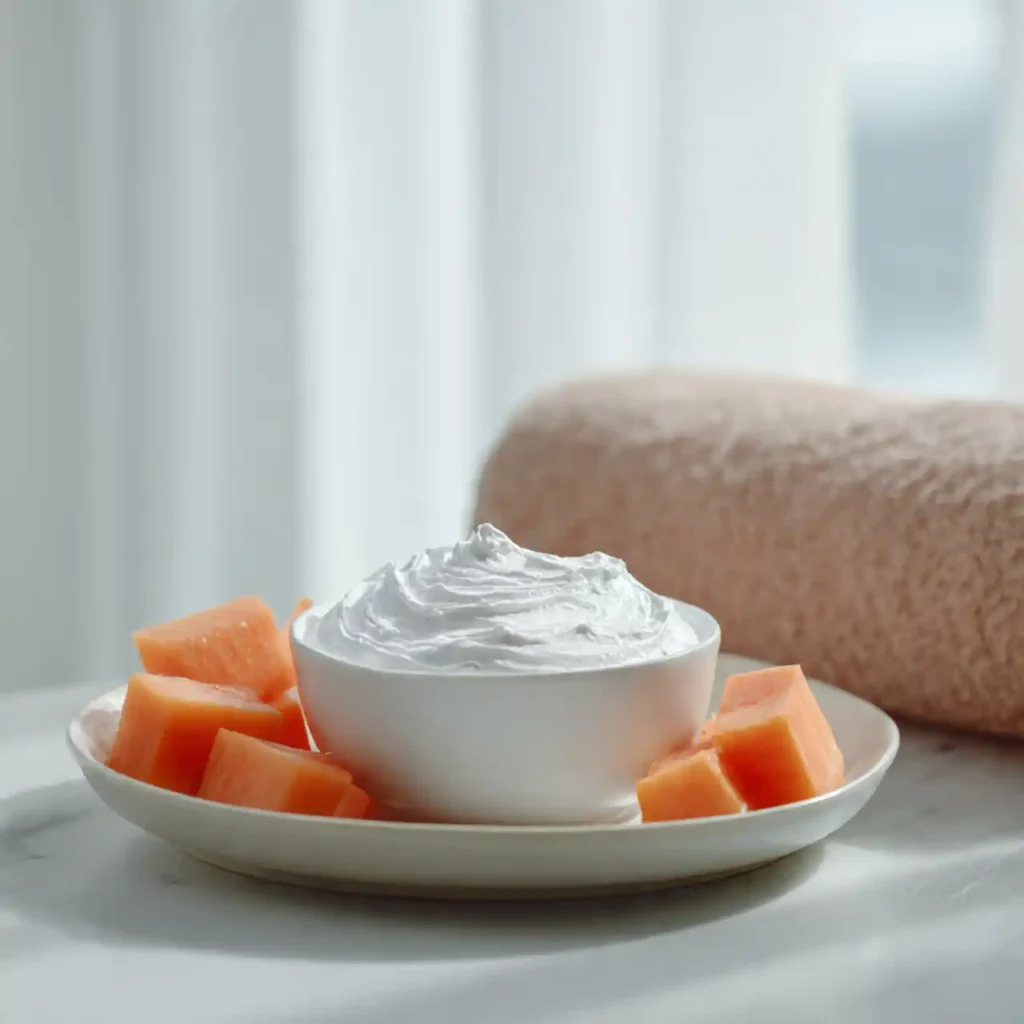 Papaya and Greek Yogurt Mask