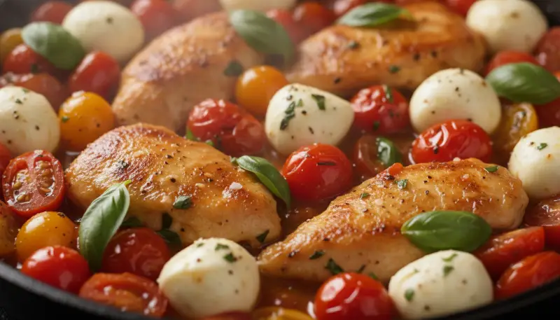 Caprese Chicken Skillet: Your New Favorite One-Pan Dinner 12 Caprese Chicken Skillet detail