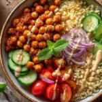 harissa chickpea bowls step3