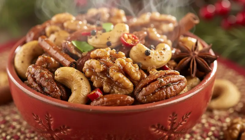Quick Spiced Nuts Christmas Gift detail