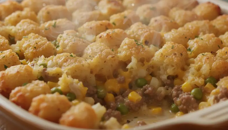 Tater Tot Casserole detail