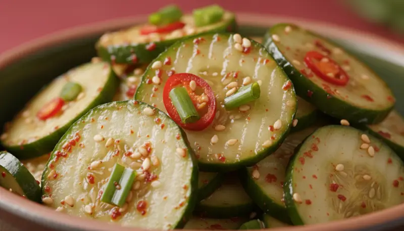 Quick Spicy Korean Cucumber Salad 2
