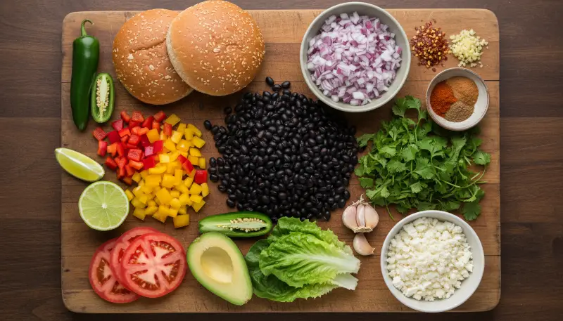 Spicy Black Bean Burgers Vegan Low Calorie 1