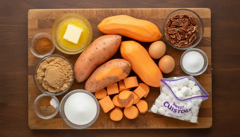 Sweet Potato Casserole with Pecan Topping 1