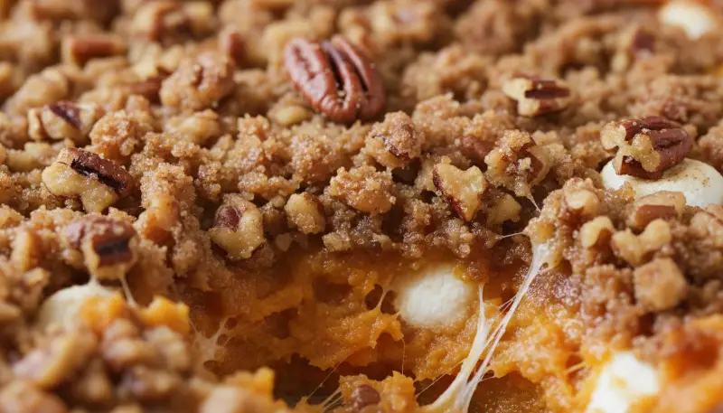 Sweet Potato Casserole with Pecan Topping 2