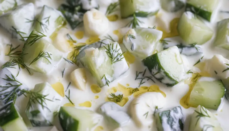 TZATZIKI INSPIRED CUCUMBER SALAD. 2