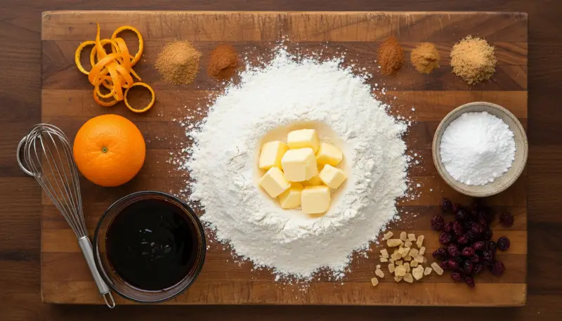 Warm Gingerbread Scones with Orange Glaze 1