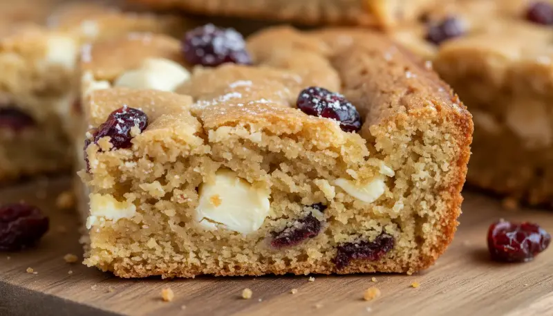 White Chocolate Cranberry Blondies 2