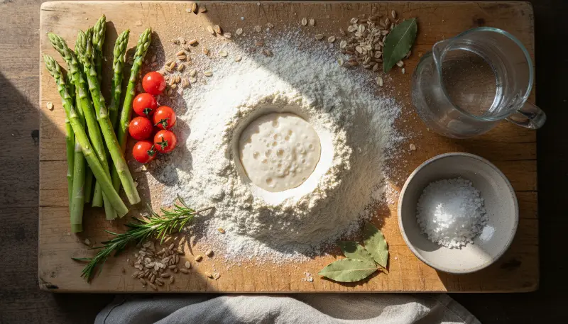 Crispy Sourdough Bread ingredients