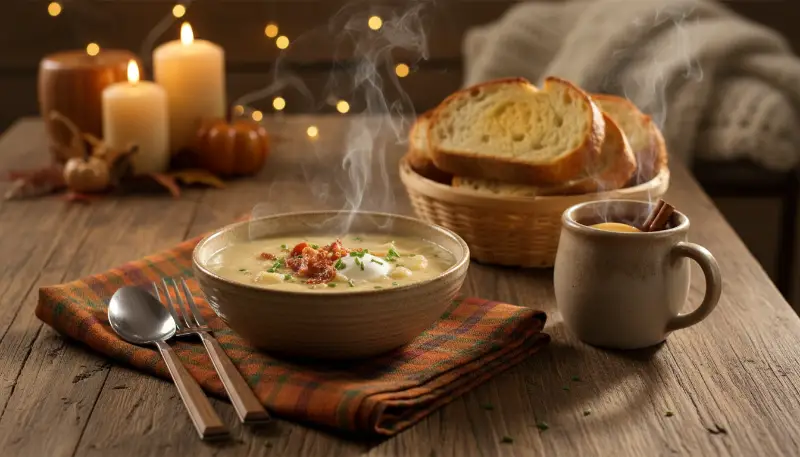 Crock Pot Crack Potato Soup detail