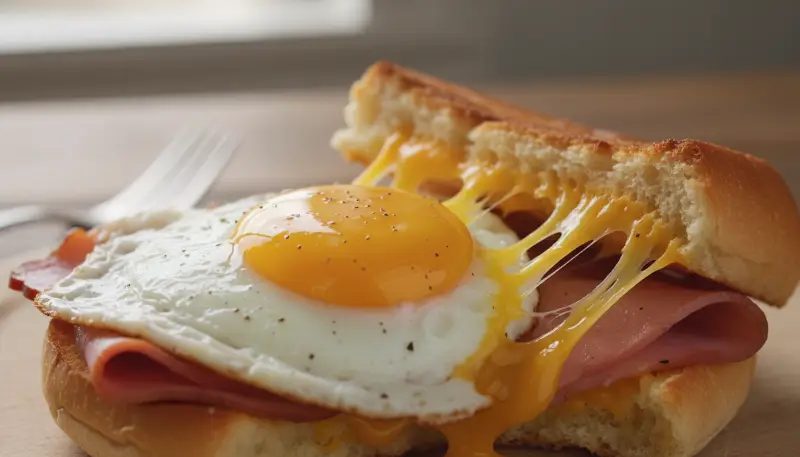 Ham Cheese And Egg Sandwich Breakfast Sandwich Ideas Grand Slam Breakfast Ham Breakfast Breakfast Sandwich Recipes Breakfast Bites Breakfast Pastries Breakfast Recipes Casserole ingredients