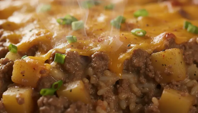 Hobo Casserole (Ground Beef Recipe) detail