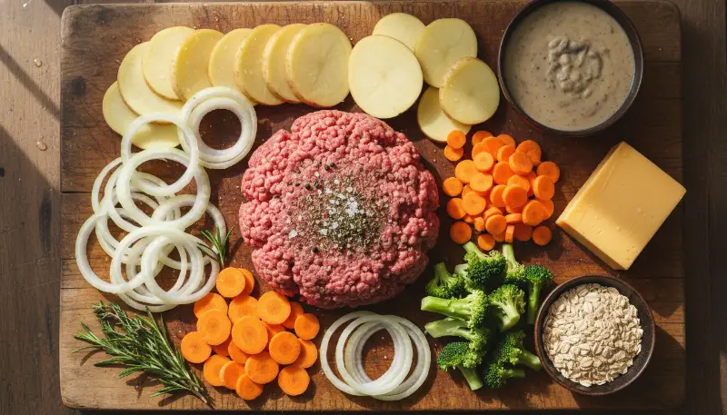 Hobo Casserole (Ground Beef Recipe) ingredients