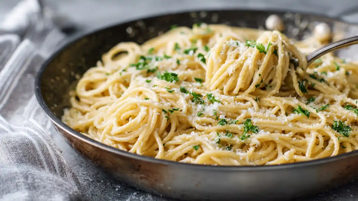 optipic close up of a deep skillet filled with (2) (1)
