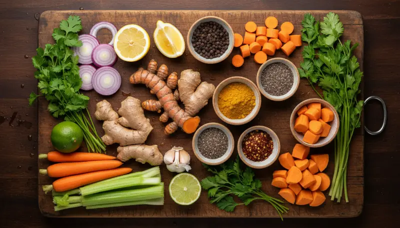 Anti Inflammatory Turmeric Ginger Detox Soup 1