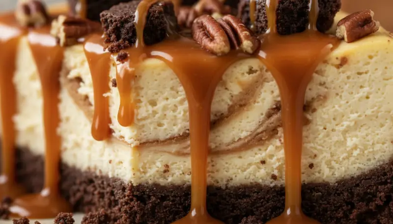 Caramel Brownie Cheesecake 2