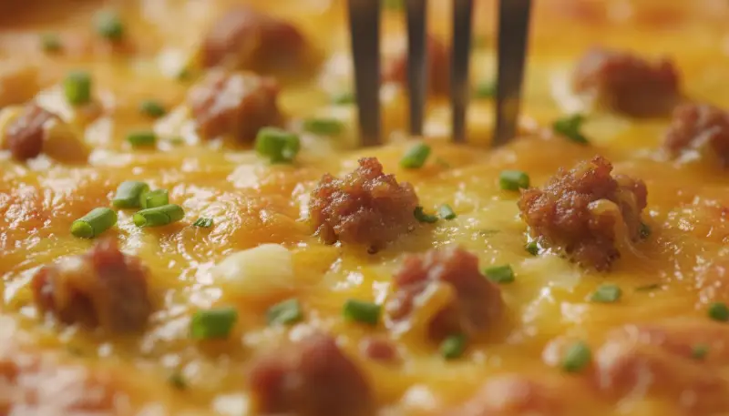 Cheesy Sausage Breakfast Casserole Easy Egg Bake Recipe 2