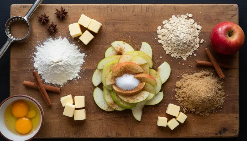 Classic Apple Crumble Pie 1