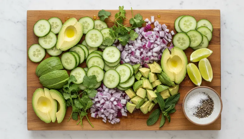 Cucumber Avocado Salad 1