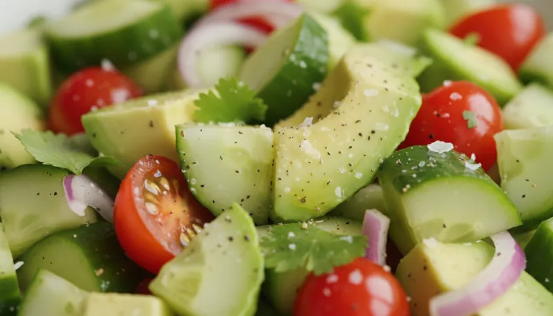 Cucumber Avocado Salad 2