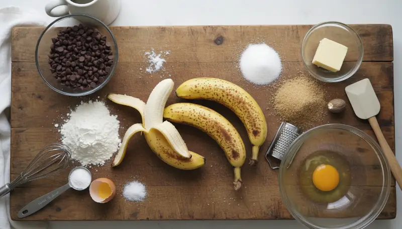 EASY CHOCOLATE CHIP BANANA BREAD 1