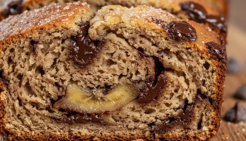 EASY CHOCOLATE CHIP BANANA BREAD 2