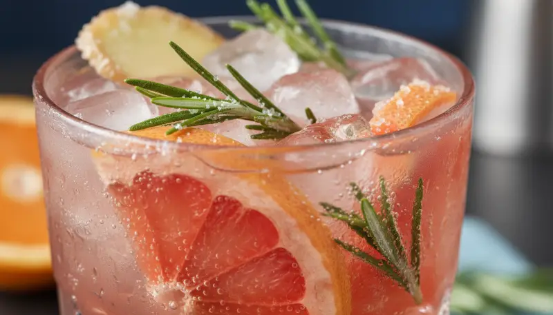 Grapefruit Rosemary Mocktail 2