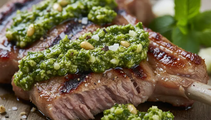 Lamb Chops Mint Pesto 2