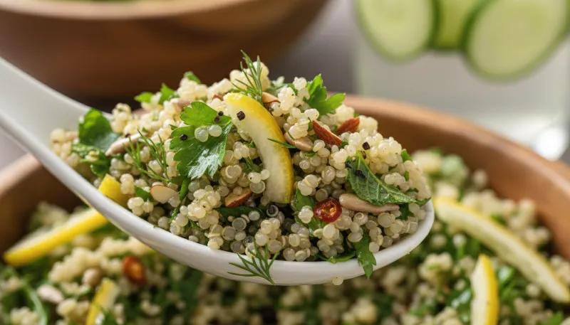 Lemon Herb Quinoa Detox Salad 2