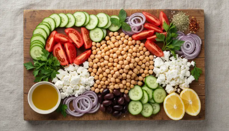 Mediterranean Chickpea Salad 1 2