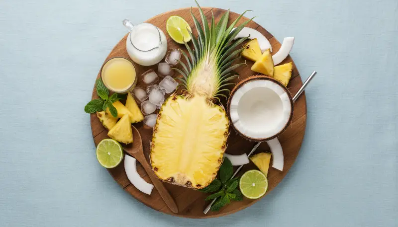 Pineapple Coconut Mocktail 1