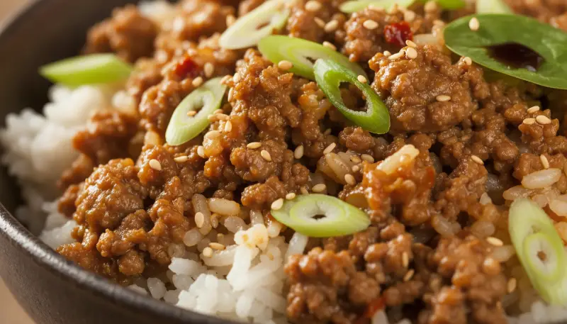 Quick Easy Korean Ground Beef Bowl – Better Than Takeout 2