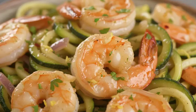 Shrimp Scampi Zucchini Noodles 2