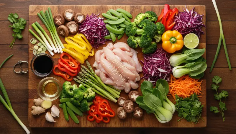 Spring Chicken Stir fry 1