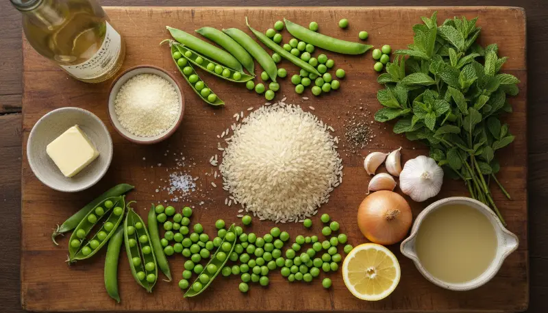 Spring Pea Mint Risotto 1