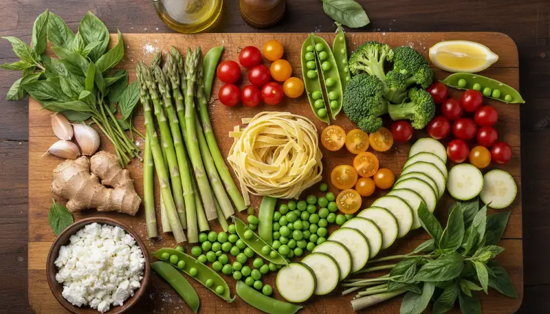 Spring Vegetable Pasta 1